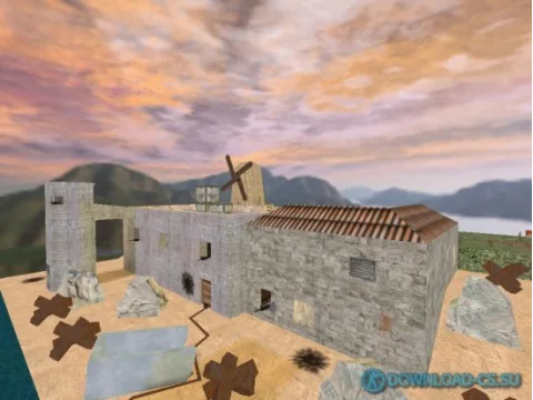 Карта cs_omahabeach_day для КС 1.6