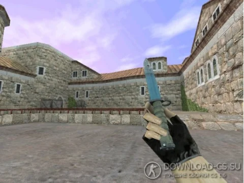Модель ножа HD «Bayonet | Bark Beetle Blue» для CS 1.6