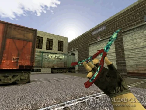 Модель ножа HD «Butterfly Knife | Song of Ice» для CS 1.6