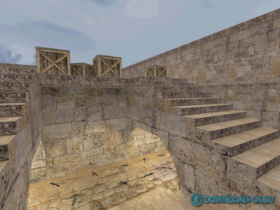 Карта fy_dustybridge для КС 1.6
