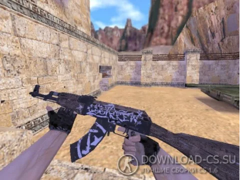 Модель HD AK-47 «Wasteland Rebel» для CS 1.6