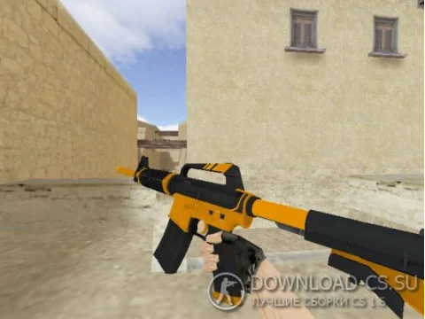Модель HD M4A1-S «Atomic Alloy» для CS 1.6