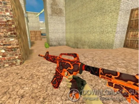 Модель HD M4A1-S «Magma Strike» для CS 1.6