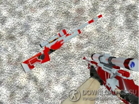 Модель AWP «Красная судьба» для CS 1.6