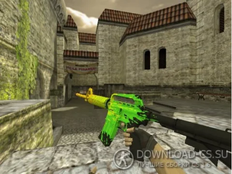 Модель HD M4A1-S «Fat Cap» для CS 1.6