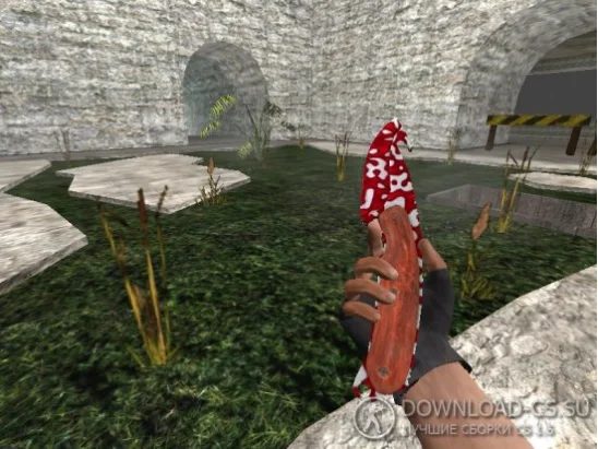 Модель ножа «Gut Knife | Streaks» для CS 1.6