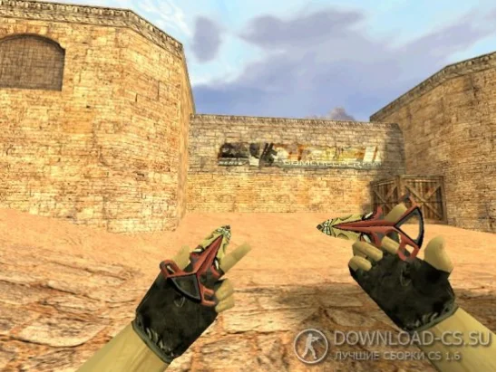 Модель ножа HD «Shadow Daggers | Totem» для CS 1.6