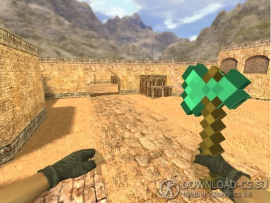 Модель ножа «Топор из Minecraft» для CS 1.6