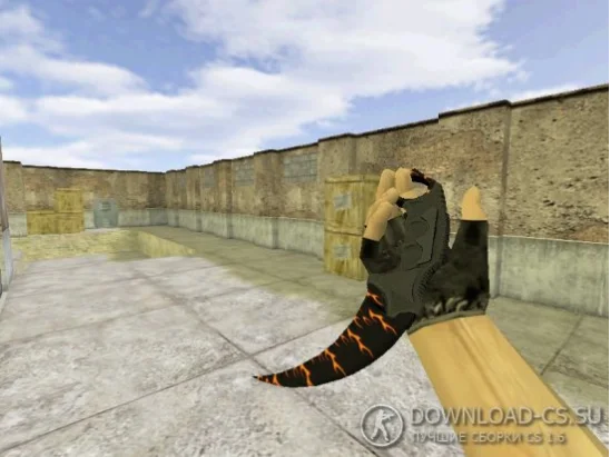 Модель ножа HD «Karambit | Blaze» для CS 1.6