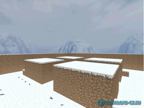 Карта fy_minecraftworld_winter для КС 1.6