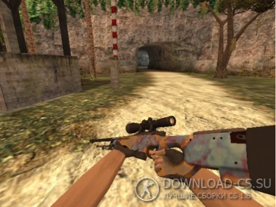 Модель HD AWP «Case Hardened» для CS 1.6