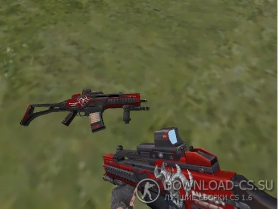 Модель P90 «Red Dragon» для CS 1.6