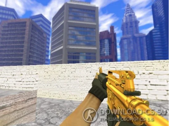 Модель M4A1 «Золото» для CS 1.6