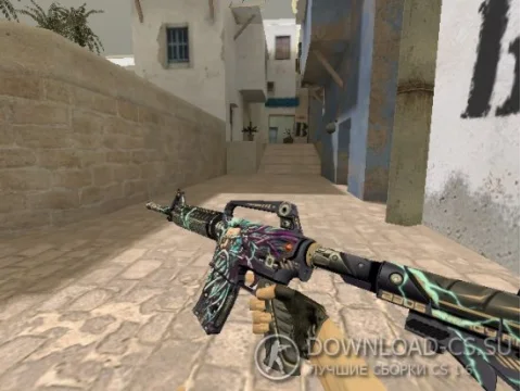 Модель HD M4A1-S «High-Voltage God» для CS 1.6