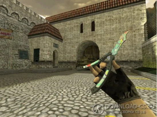 Модель ножа HD «Butterfly Knife | Oa» для CS 1.6