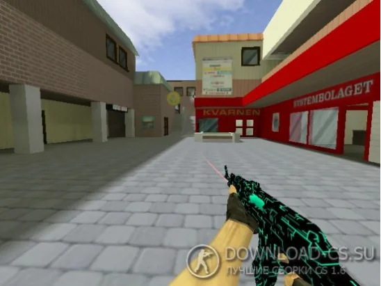 Модель AK-47 «Neon Electro» для CS 1.6