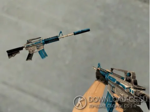 Модель M4A1 «Blue Force» для CS 1.6