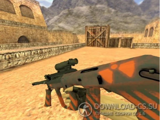 Модель HD AUG «Radiation Hazard» для CS 1.6