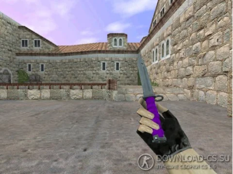 Модель ножа HD «Bayonet | Ultraviolet» для CS 1.6