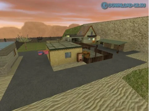 Карта de_desertvillage для CS 1.6