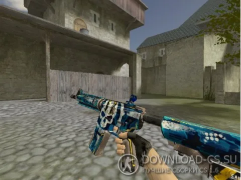 Модель HD M4A4 «Ultramarine Maniac» для CS 1.6