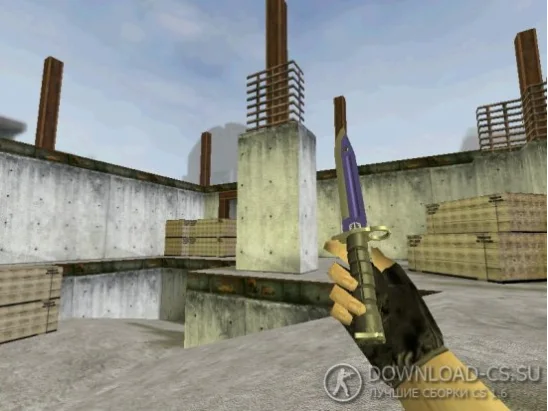 Модель ножа HD «Bayonet | Automatic Blue» для CS 1.6