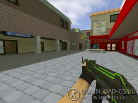 Модель AK-47 «Green Line — Зеленая линия» для CS 1.6