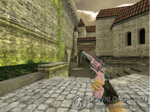 Модель HD R8 Revolver «Vertex Pink» для CS 1.6