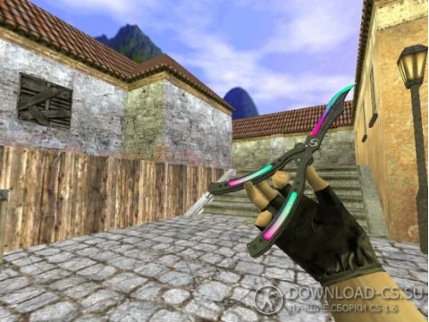 Модель ножа HD «Butterfly Knife | Neo Assasin» для CS 1.6