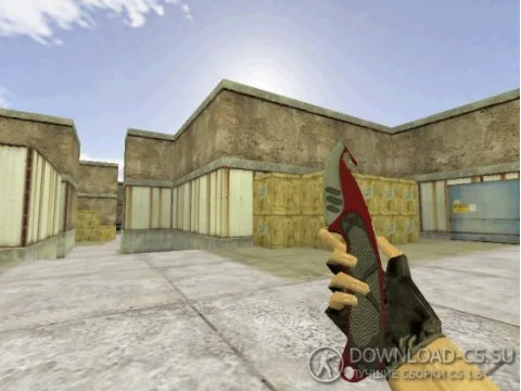 Модель ножа HD «Gut Knife | Autotronic» для CS 1.6