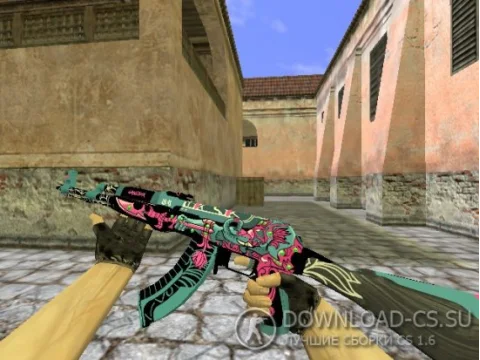 Модель HD AK-47 «Ganesha v2» для CS 1.6
