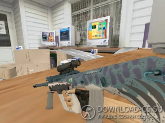 Модель HD AUG «Piranha» для CS 1.6