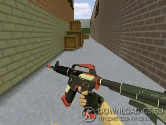 Модель HD M4A1-S «Сайрекс» для CS 1.6