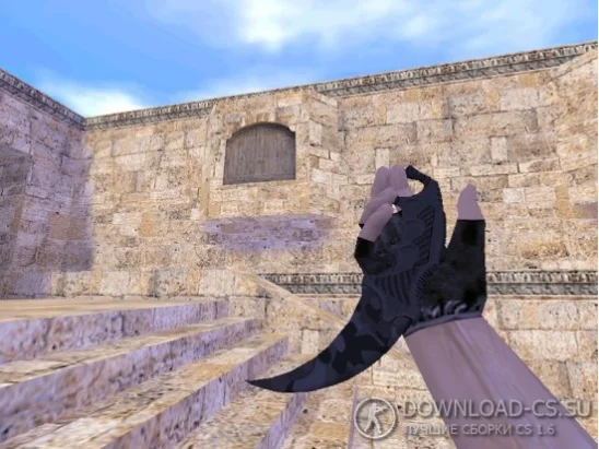 Модель ножа HD «Karambit | Black Camo» для CS 1.6