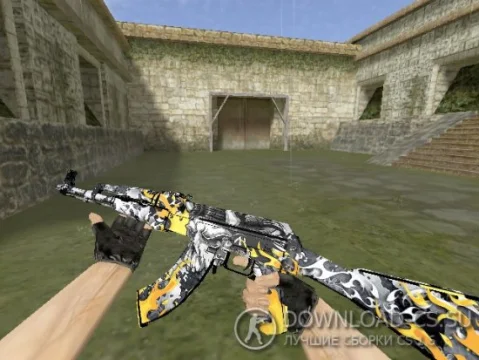 Модель HD AK-47 «Firewalker» для CS 1.6