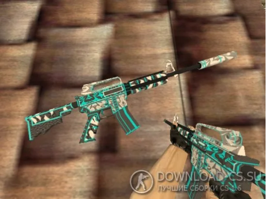 Модель M4A1 «Frontside Misty» для CS 1.6