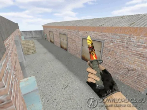 Модель ножа HD «Bayonet | Dark Gold» для CS 1.6