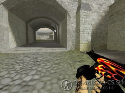 Модель MP5 «Fire Style» для CS 1.6