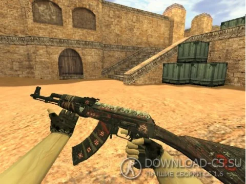 Модель HD AK-47 «Demon Hunter» для CS 1.6