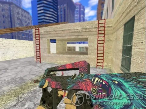 Модель HD Famas «Blue Wolf Elite» для CS 1.6