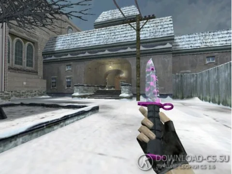 Модель ножа HD «M9 Bayonet | Pink DDpat» для CS 1.6