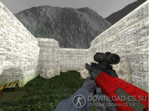 Модель AUG «Red Star» для CS 1.6