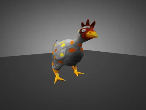 Spotted Chicken with Nails