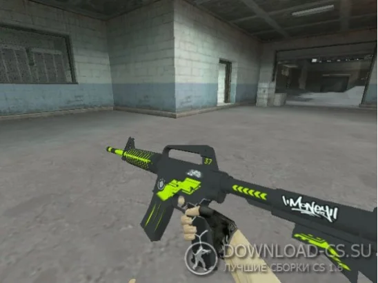 Модель HD M4A1-S «Machine» для CS 1.6