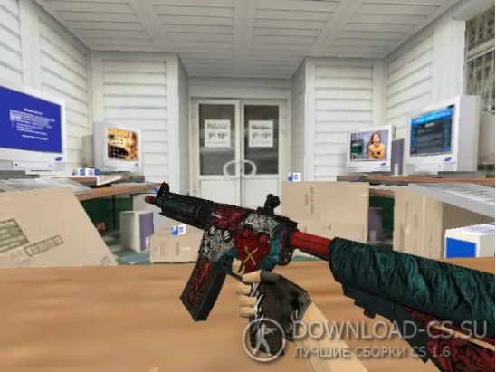 Модель HD M4A4 «Cutter» для CS 1.6