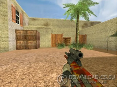 Модель AUG «Red Camo» для CS 1.6