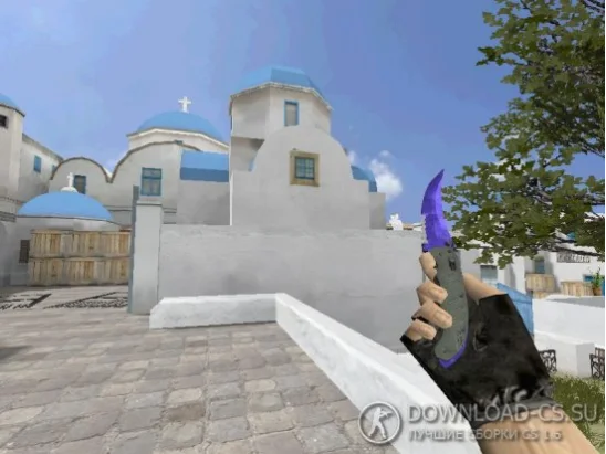 Модель ножа HD «Flip Knife | Doppler Sapphire» для CS 1.6