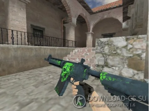 Модель HD M4A4 «Deskull» для CS 1.6