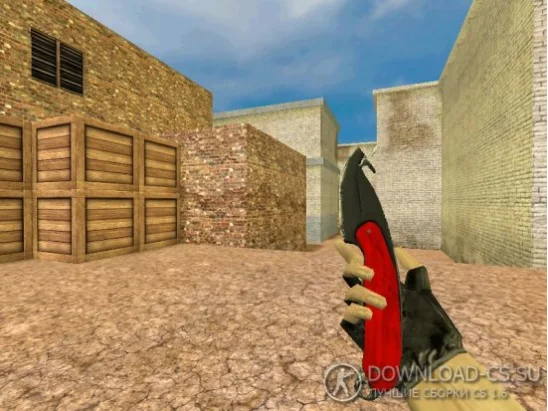 Модель ножа HD «Gut Knife | Nitro» для CS 1.6
