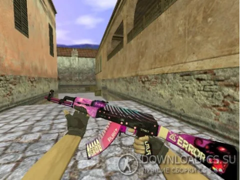 Модель AK-47 «Dark Vaporwave» для CS 1.6